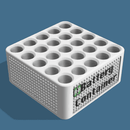 AA Battery container 3d model