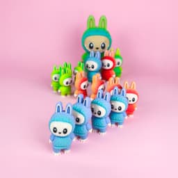 Flexi Labubu (Keychain, Toy, Magnet), Print-in-Parts & Print-in-Place, Fan-Art 3d model
