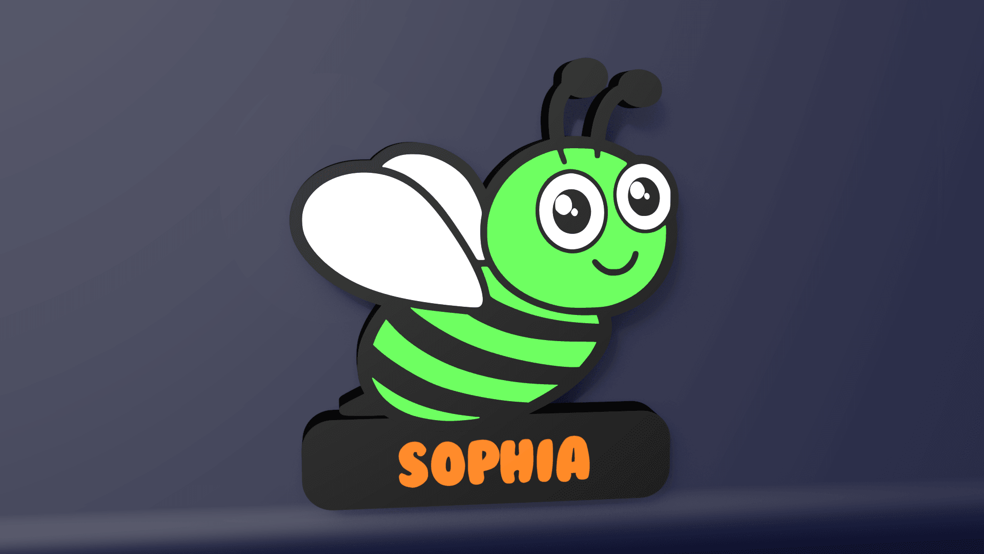 Cute Bee - LED Strip compatible 3d model