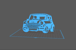 Mini Cooper - Wall Art 3d model