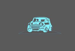 Mini Cooper - Wall Art 3d model