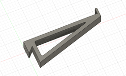 French Cleat Shelf Brackets 3d model