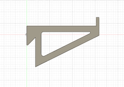 French Cleat Shelf Brackets 3d model
