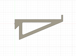 French Cleat Shelf Brackets 3d model