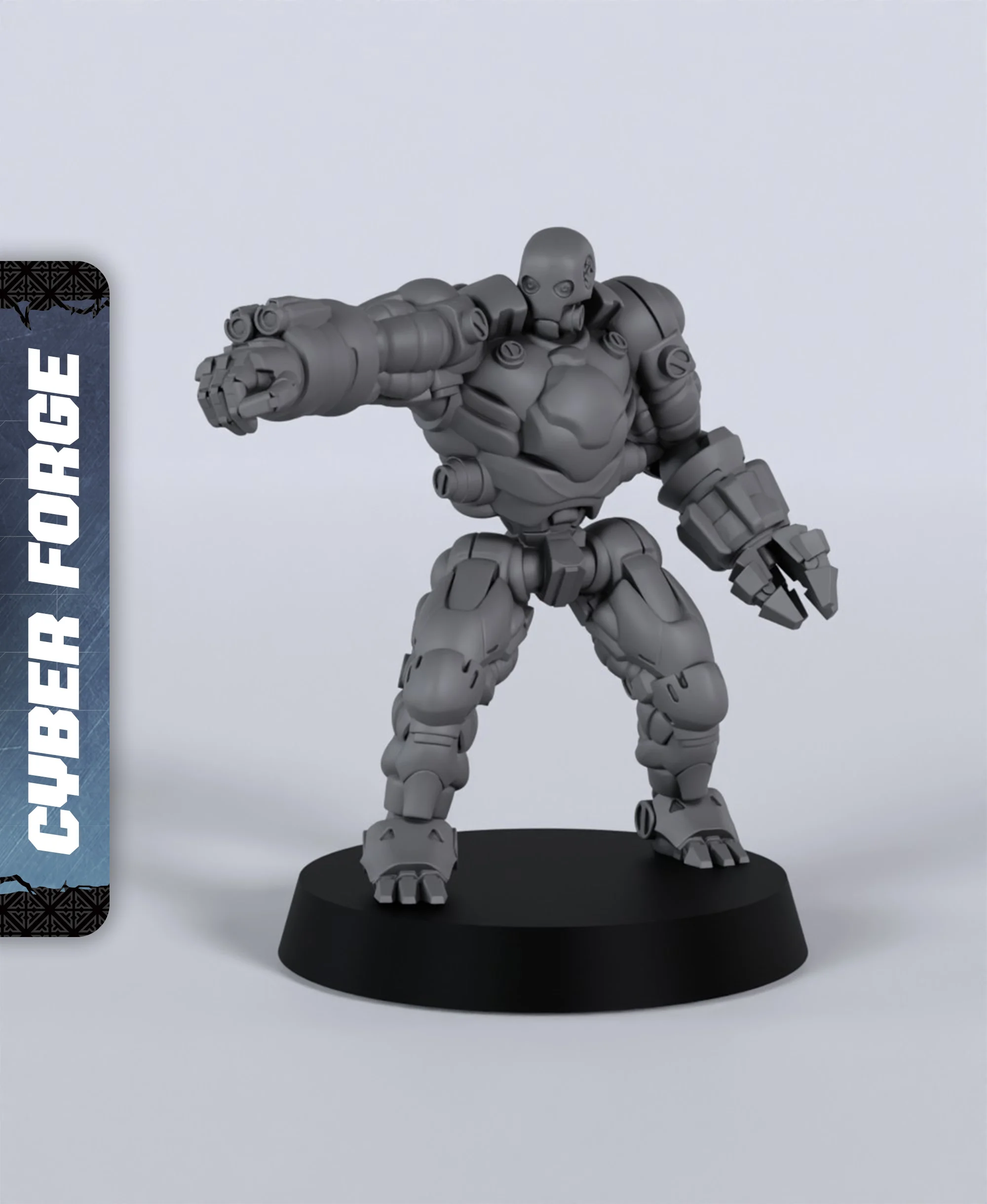 Def Warrior - With Free Cyberpunk - Sci-Fi Gift Ideas for RPG and Wargamers 3d model