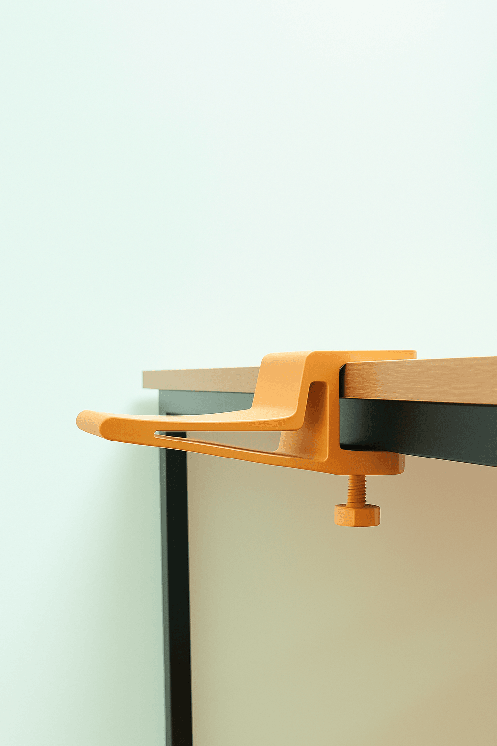 Desk Clamp Headphone Stand 3d model