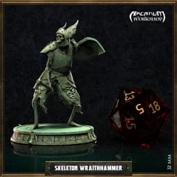 Skeleton WraithHammer (32mm) 3d model