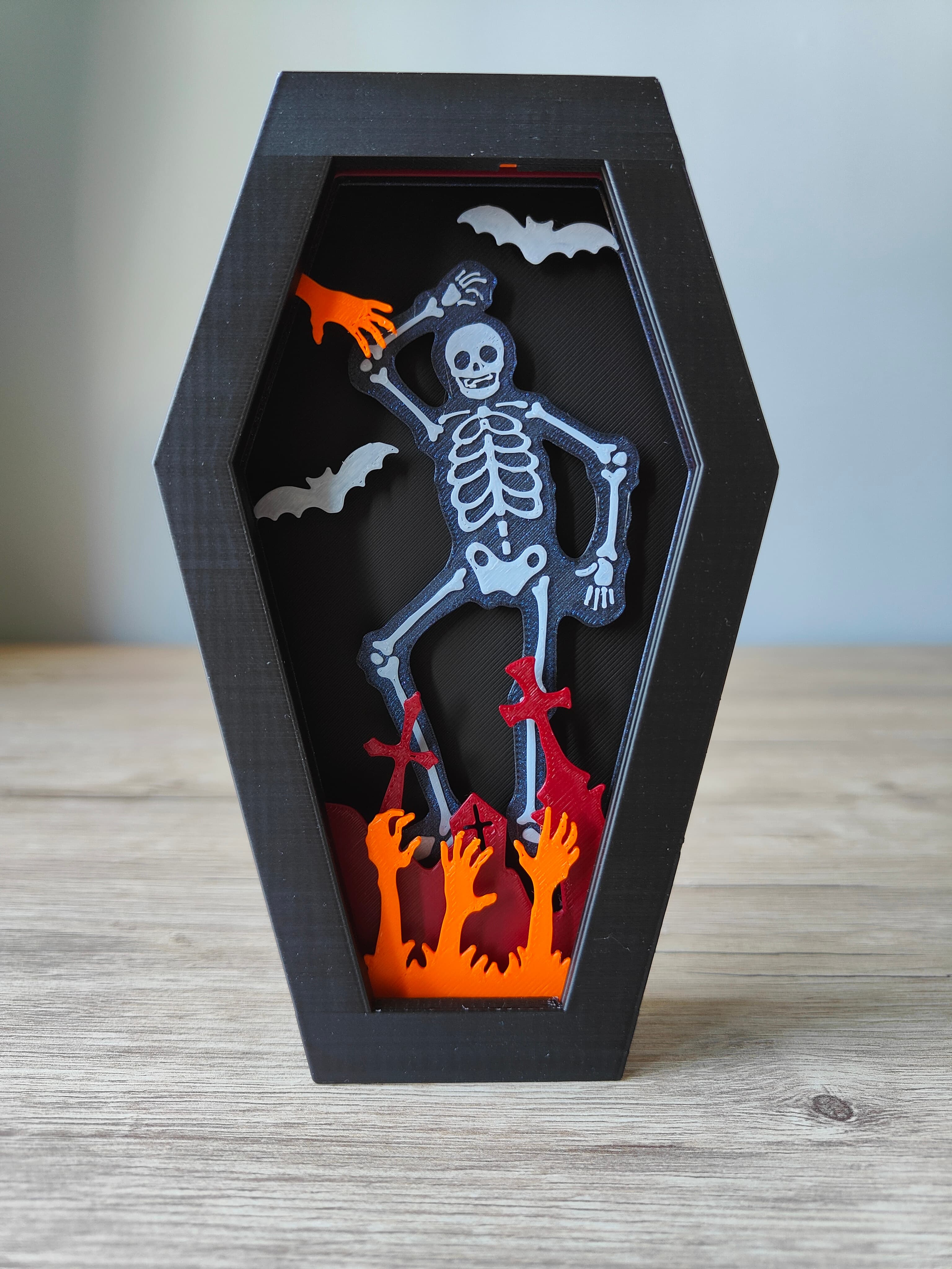 Skeleton Coffin Box 💀 3d model