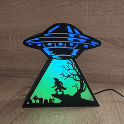 UFO Abduction LED Lamp 3d model