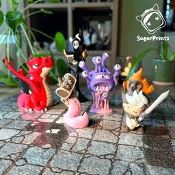 Mimic - Easy Multicolor FDM RPG Minis (No supports)(Free) 3d model