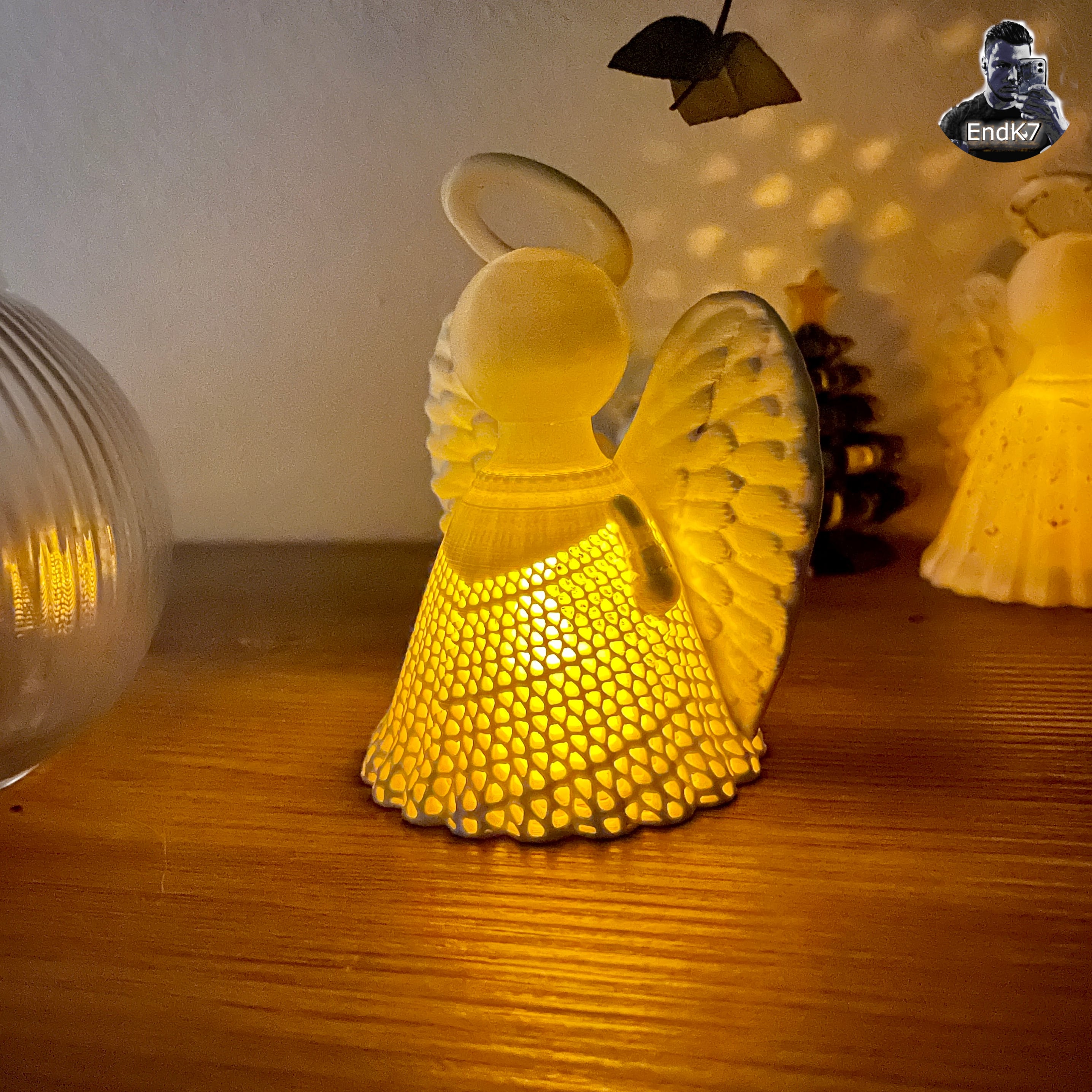 Angel Tea Light 2 - Christmas 3d model