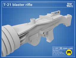 T-21 Blaster Rifle 3d model