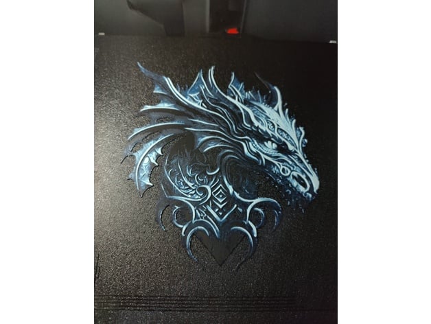 HueForge Blue dragon 2 3d model
