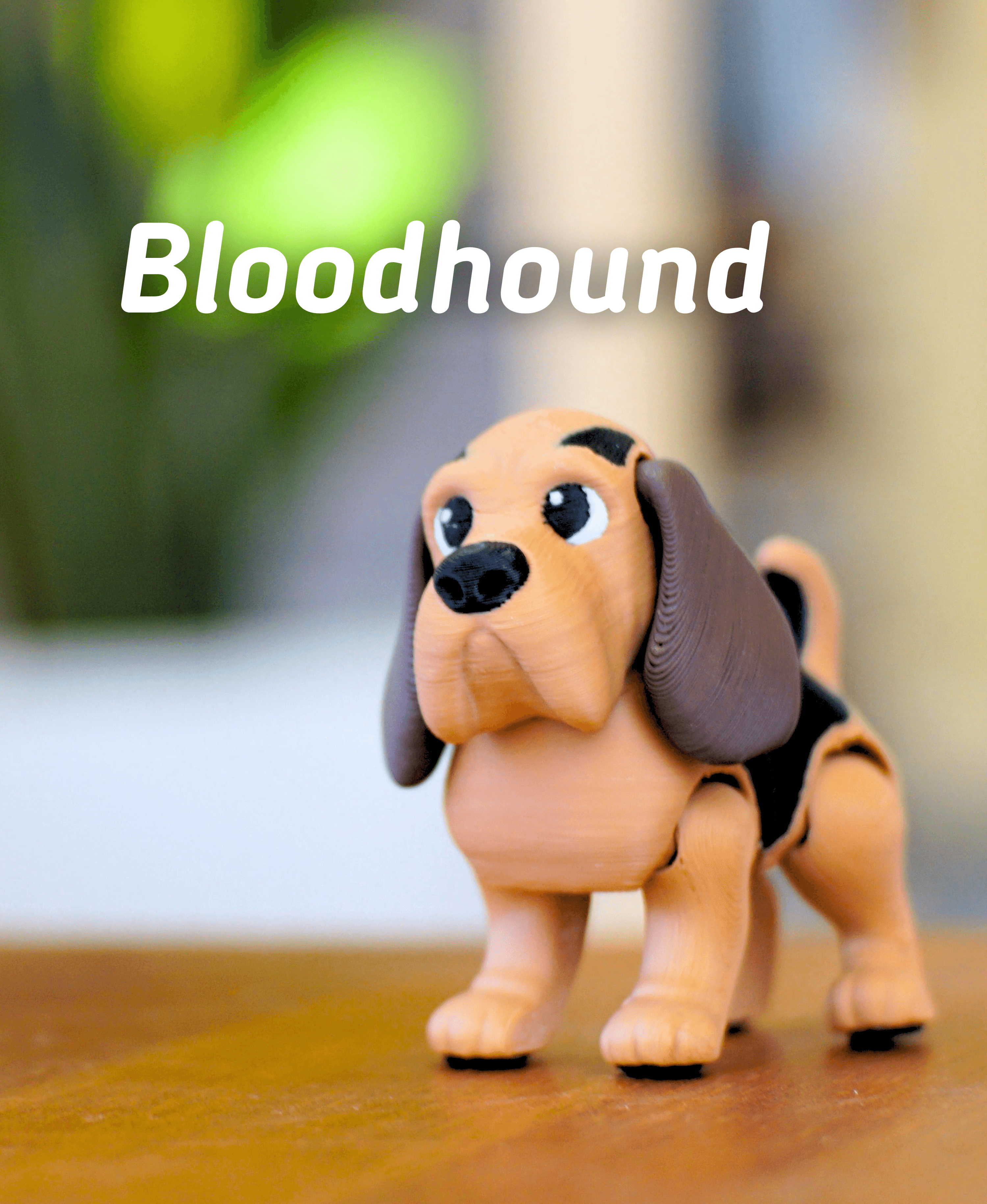 Bloodhound - Articulated fidget Dog 3d model