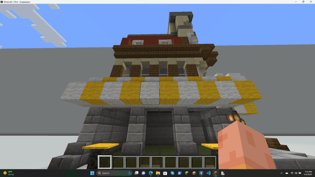 Minecraft Hotel 3d model