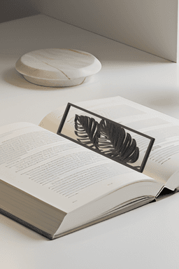 Leaf Bookmark, Gift Bookmark 3d model