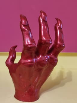 Painted with metallic red. 3d model