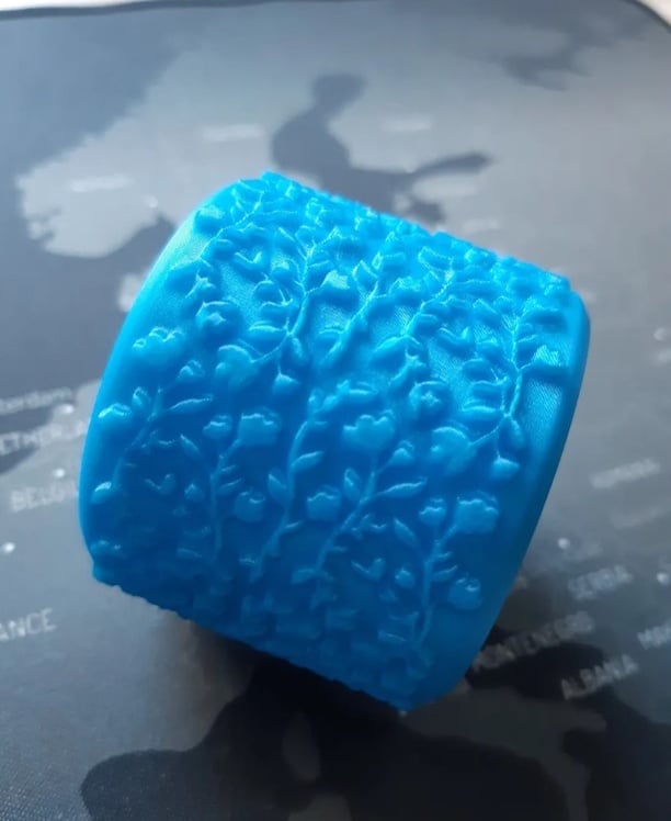 Texture Rollers Floral - middle sized n.17 - FREE 3d model