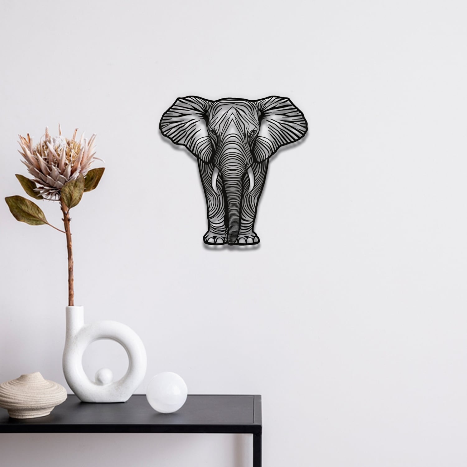 Elephant Wall Art 3d model