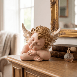 Sleeping Cherub - Decorative Angel Statue 3d model