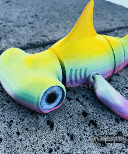 Flexi Hammerhead / no supports / 3mf included 3d model
