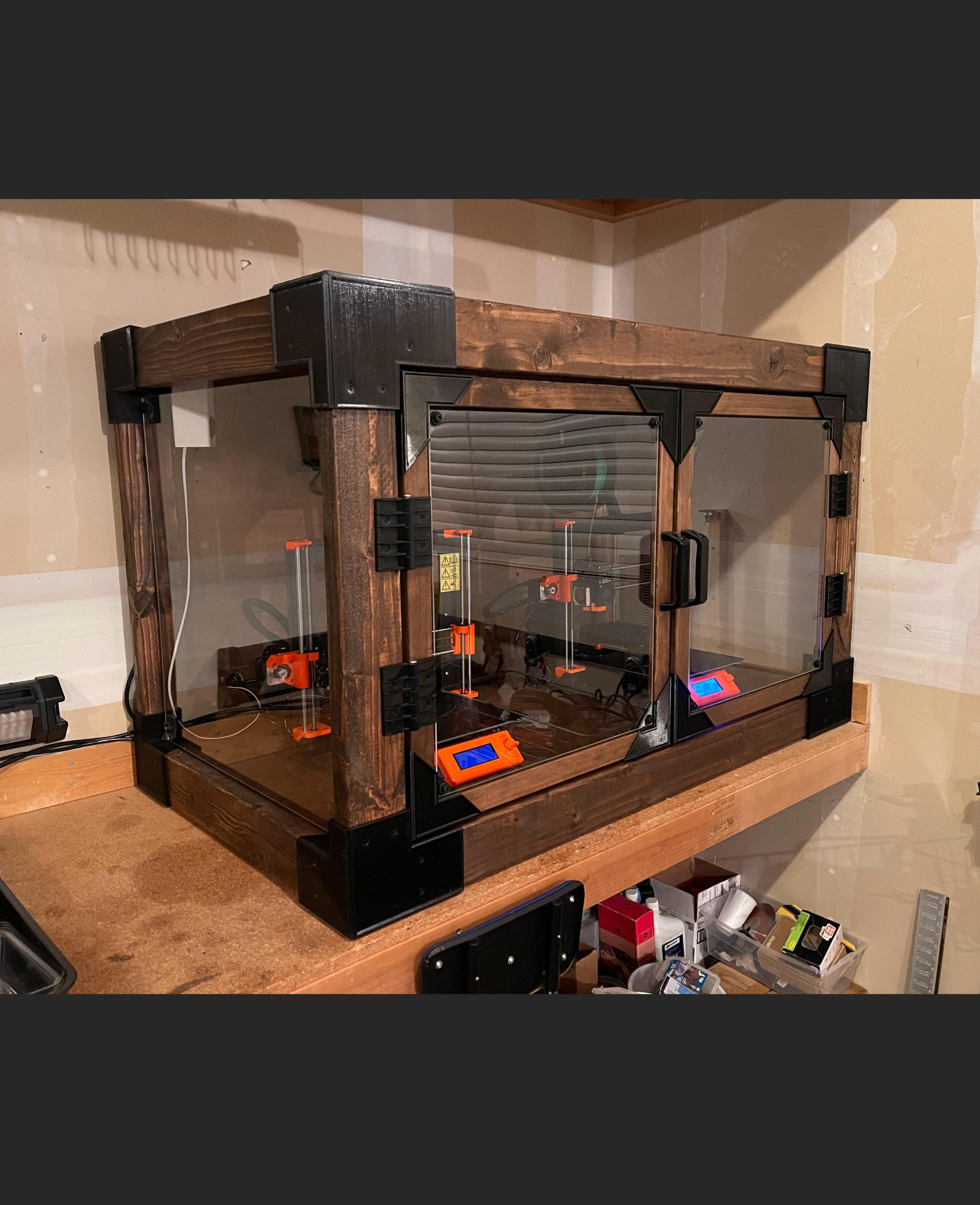 3d Printer Enclosure - Wood Frame - XL 3d model