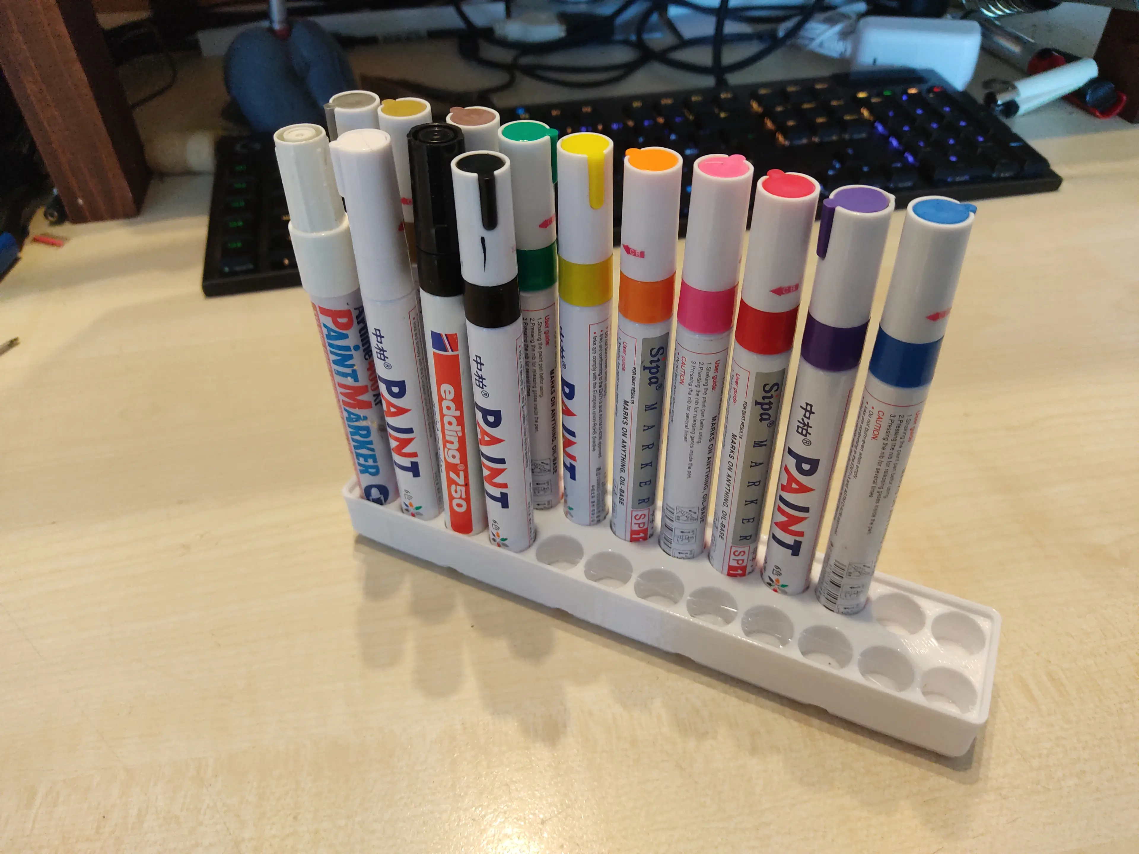 #gridfinity Paint marker or pen holder 3d model