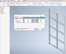 GridFinity Autodesk Parametric frame. 3d model