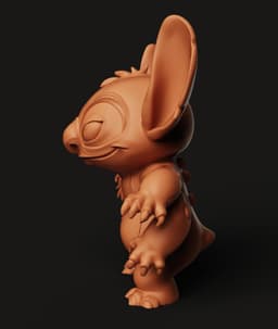 Stitch 4-Arm Experiment 626 Figure | Alien Mutant Statue | Disney Fan Art 3D Print 3d model