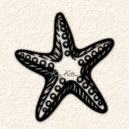 ocean starfish 2 wall art home decor 3d model