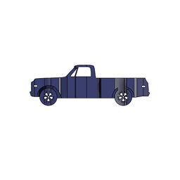 C10 1970 3D Car Flip Art Desk Display 3d model