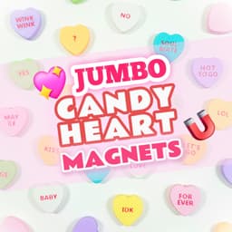 20pc Jumbo Candy Conversation Heart Magnet Set for Valentine's Day 3d model