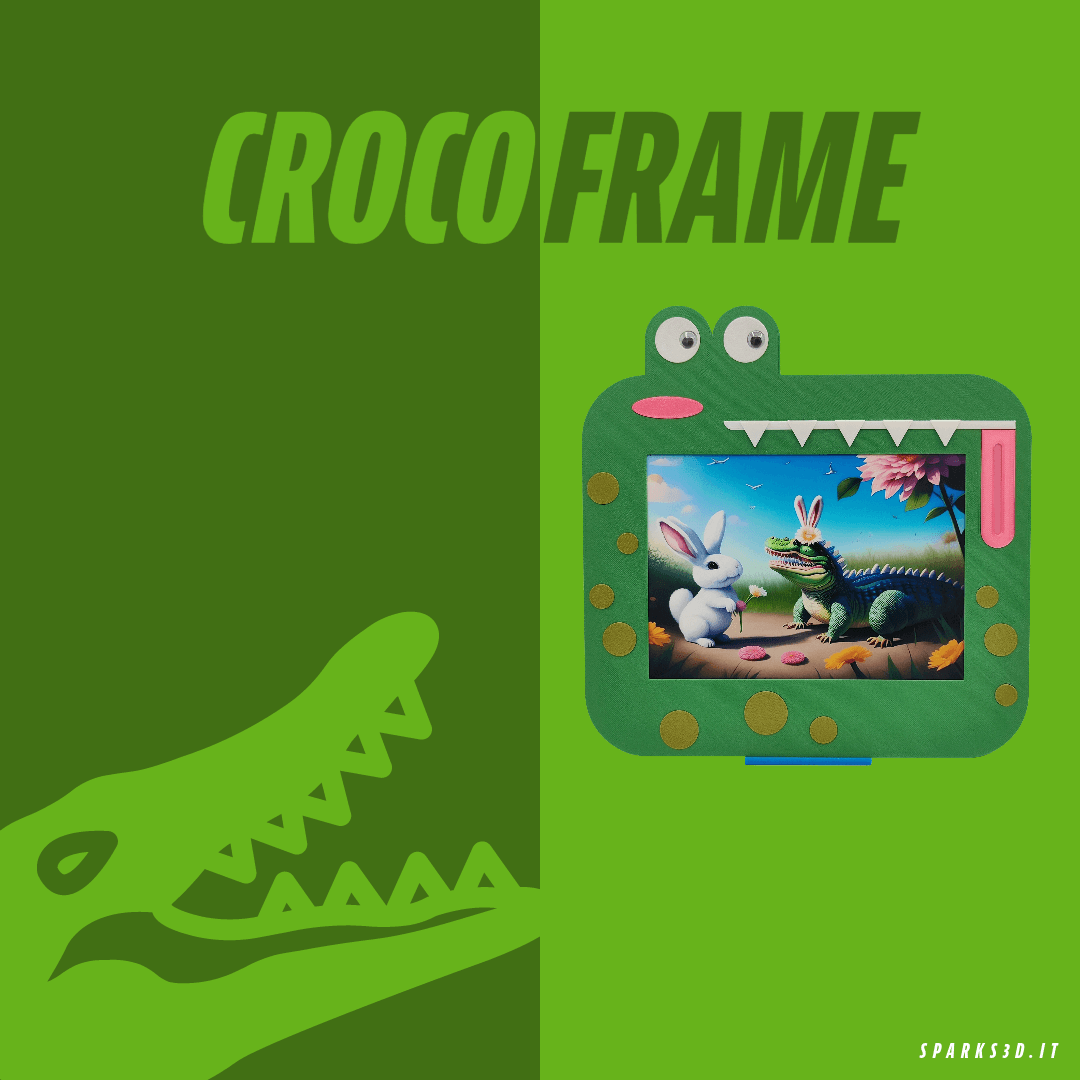 CrocoFrame - Photo Frame 3d model