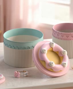Kawaii Donut Storage Box 3d model