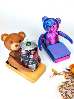 Hugging Teddy Bear: Self-Adjusting Coaster 3d model