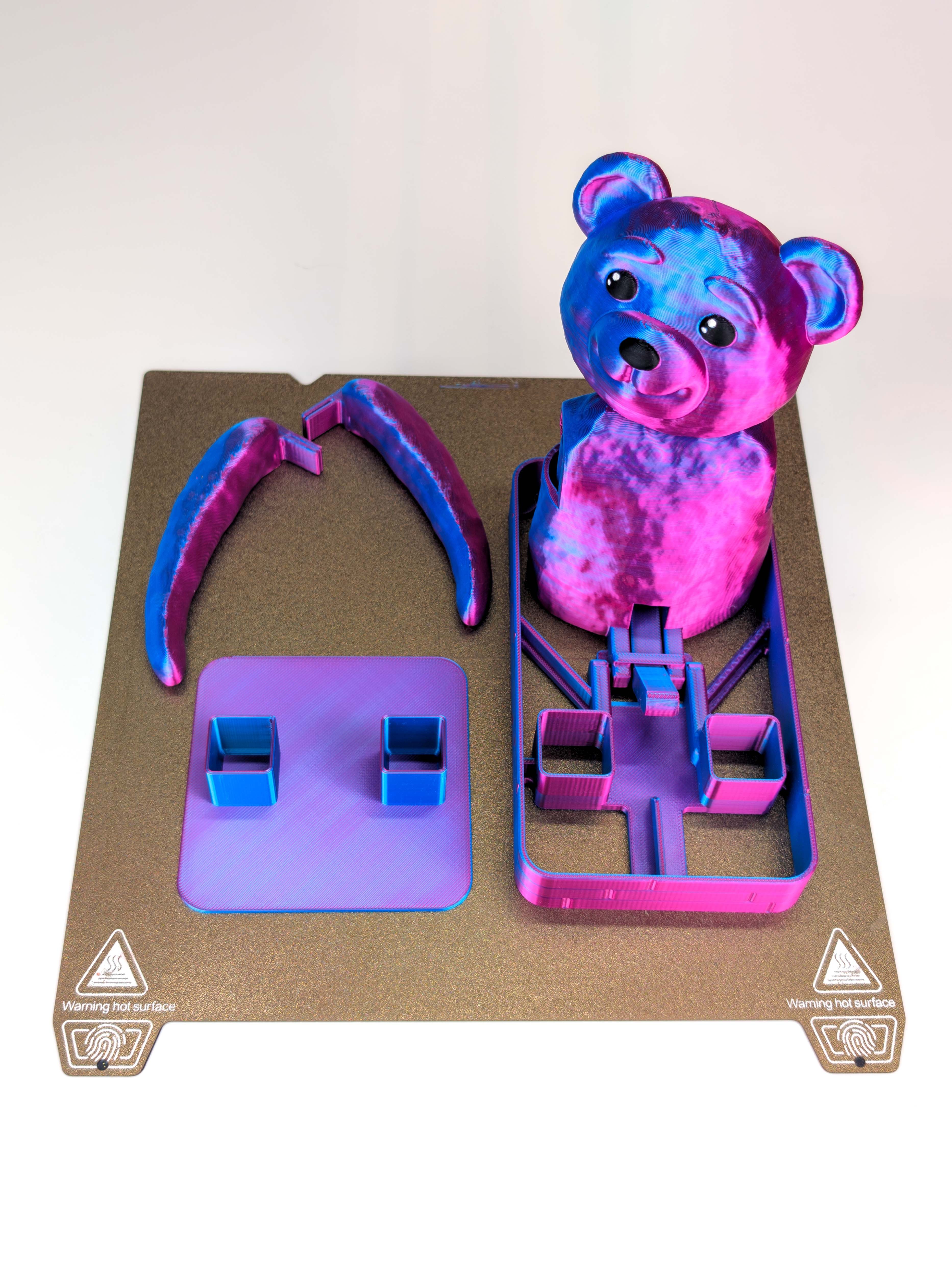 Hugging Teddy Bear: Self-Adjusting Coaster 3d model