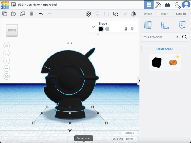 Marvin upgraded 3d model