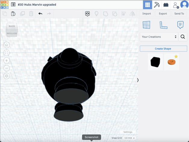Marvin upgraded 3d model
