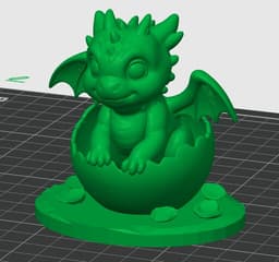 Hatching Cute Baby Dragon 3d model