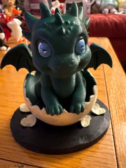 Hatching Cute Baby Dragon 3d model