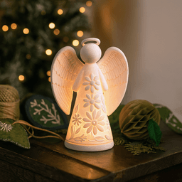 Christmas Angel Candle Holder | Glowing Holiday Decoration | Christmas Home Angel Figurine 3d model