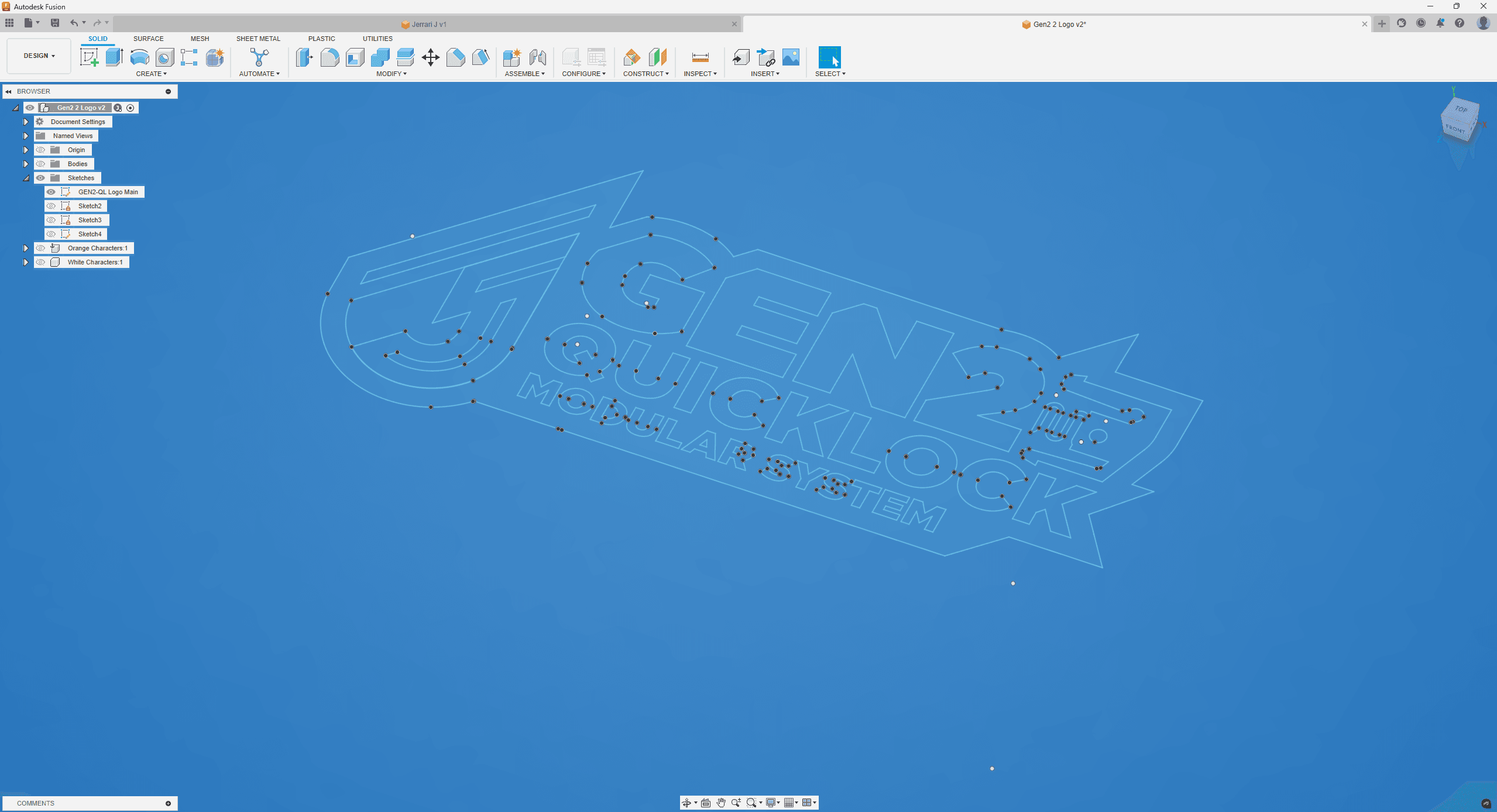 2D Vector Logo to 3D Print Tutorial 3d model