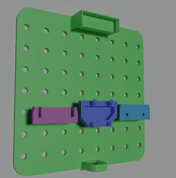 PEGBOARD, WALL, SKADIS ORGANIZATION / DECOR SYSTEM - BRICKBRACK - STARTER PACKAGE 3d model