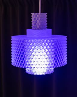 2 Tier Pendant Lamp // Cylinder Spathi 200mm (+ bonus alt version) 3d model
