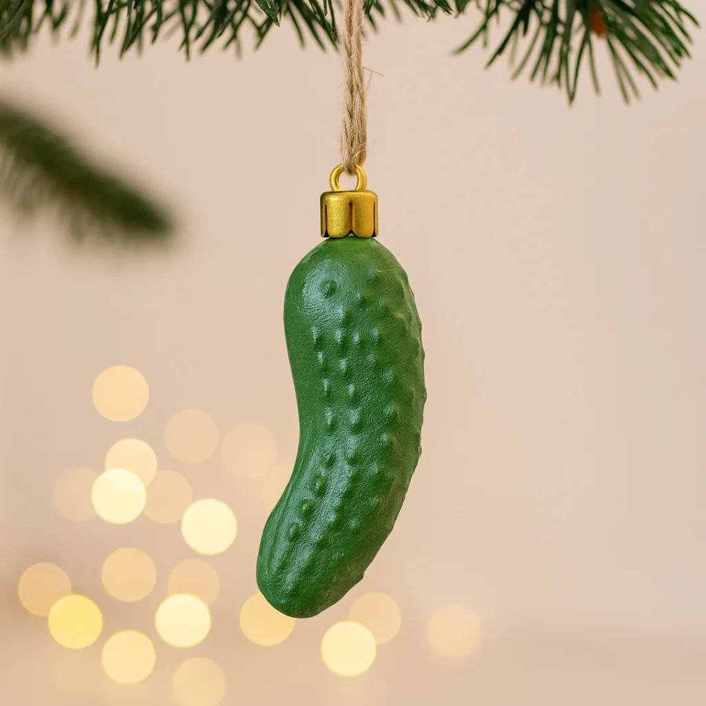 Pickle Ornament | Funny Christmas Holiday Tree Decoration | Traditional German Legend | Holiday Gag 3d model