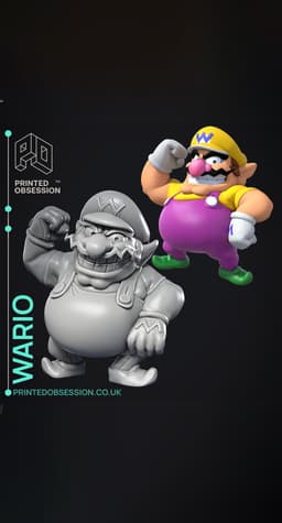 Wario - Super Mario Bros - Fan Art 3d model