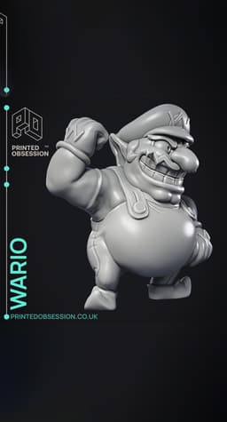 Wario - Super Mario Bros - Fan Art 3d model