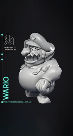 Wario - Super Mario Bros - Fan Art 3d model
