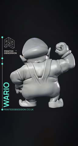 Wario - Super Mario Bros - Fan Art 3d model