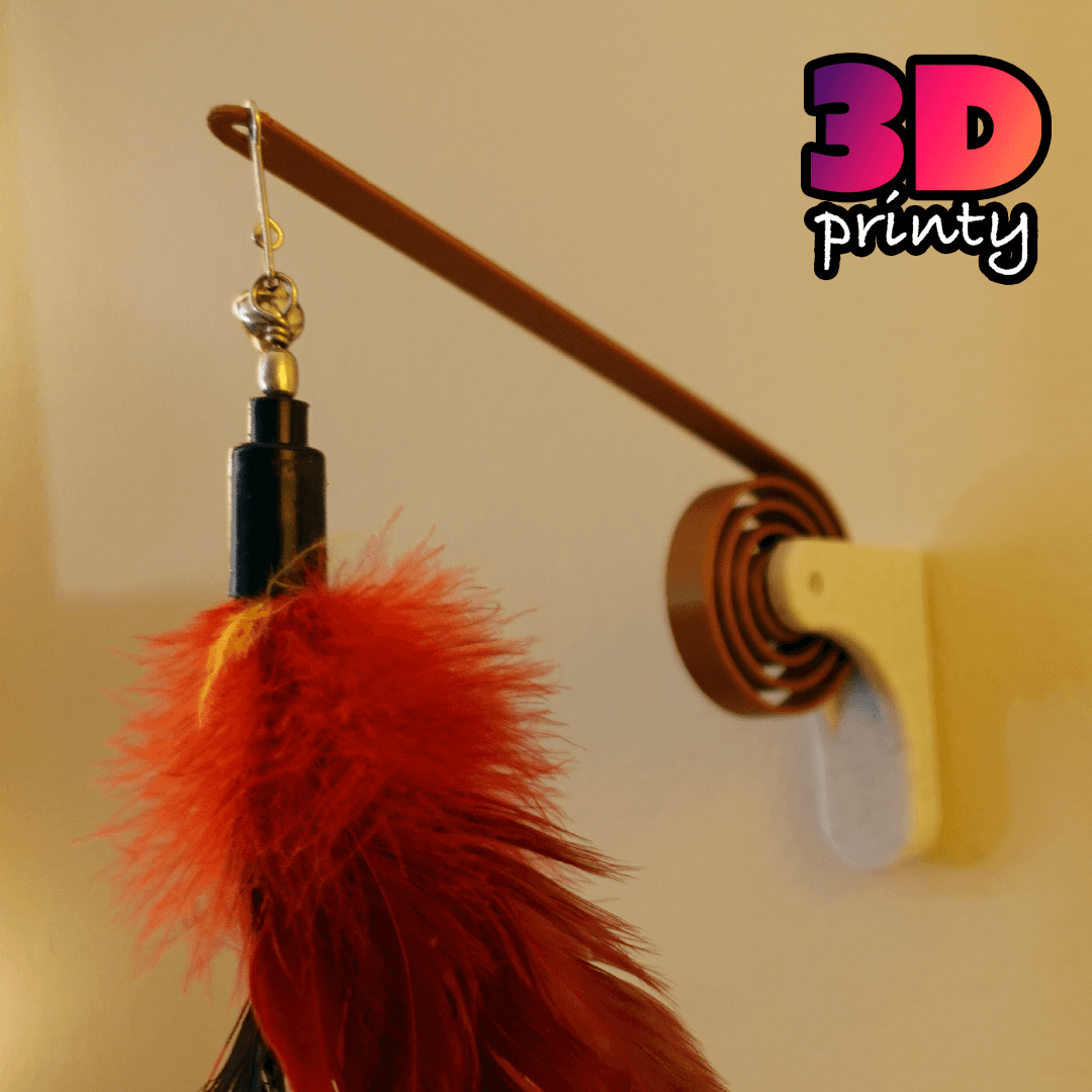 Wall Mounted Cat Toy 3d model